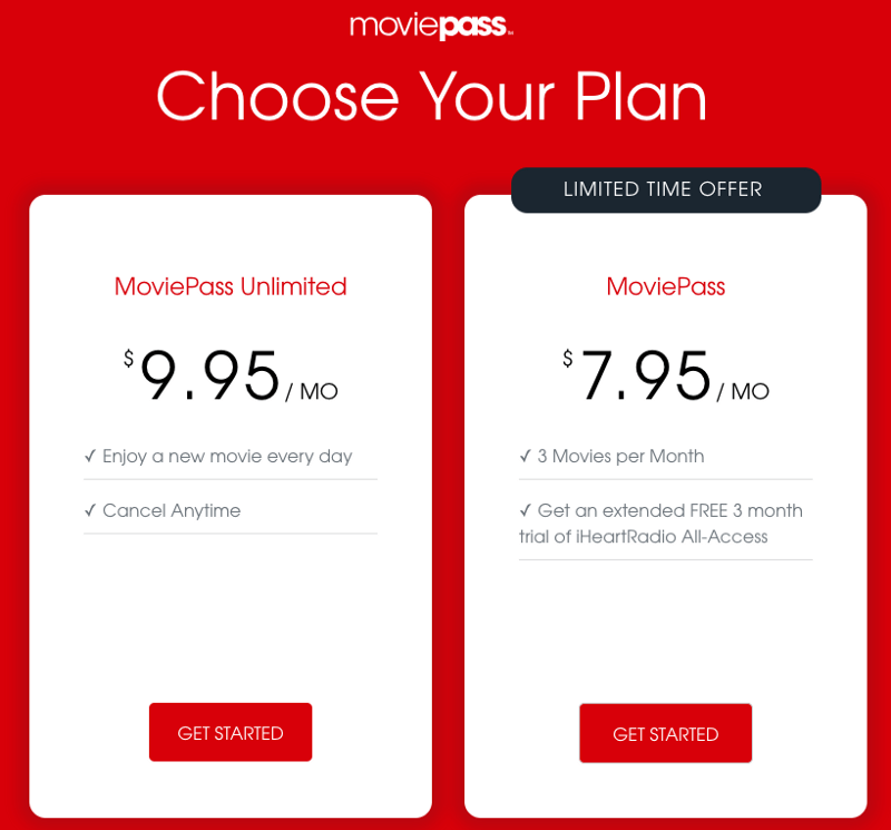 MoviePass suscripciones cine